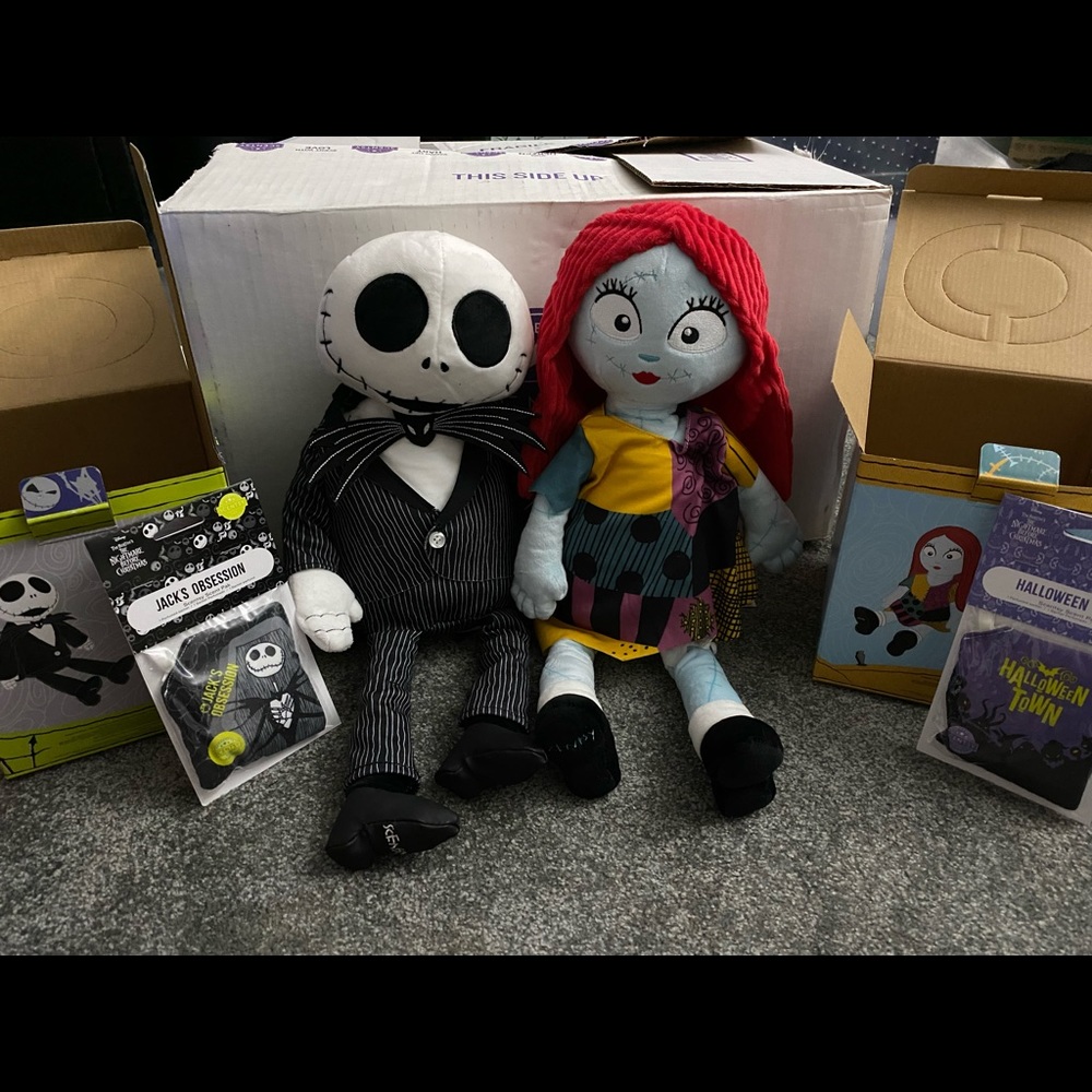 Jack and sally Scentsy buddies BNIB